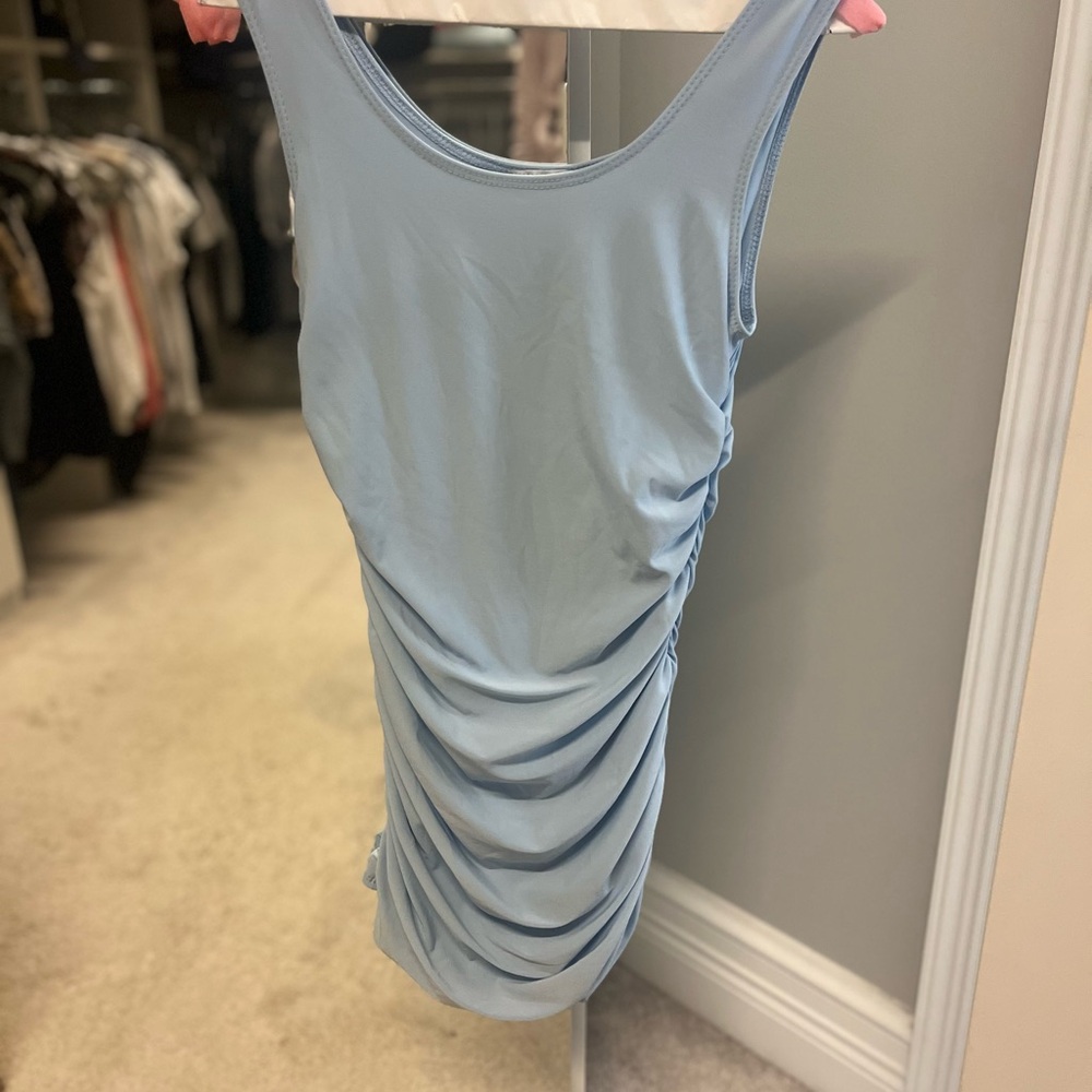 Elegant Blue Sleeveless Top